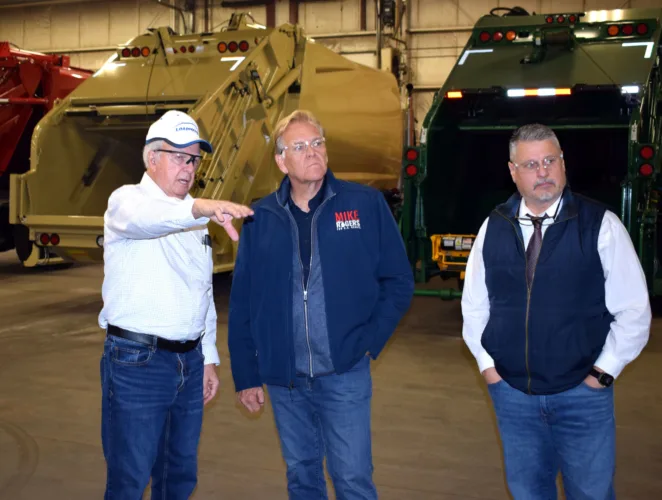 GOP US Senate candidate Rogers tours Norway manufacturing facility